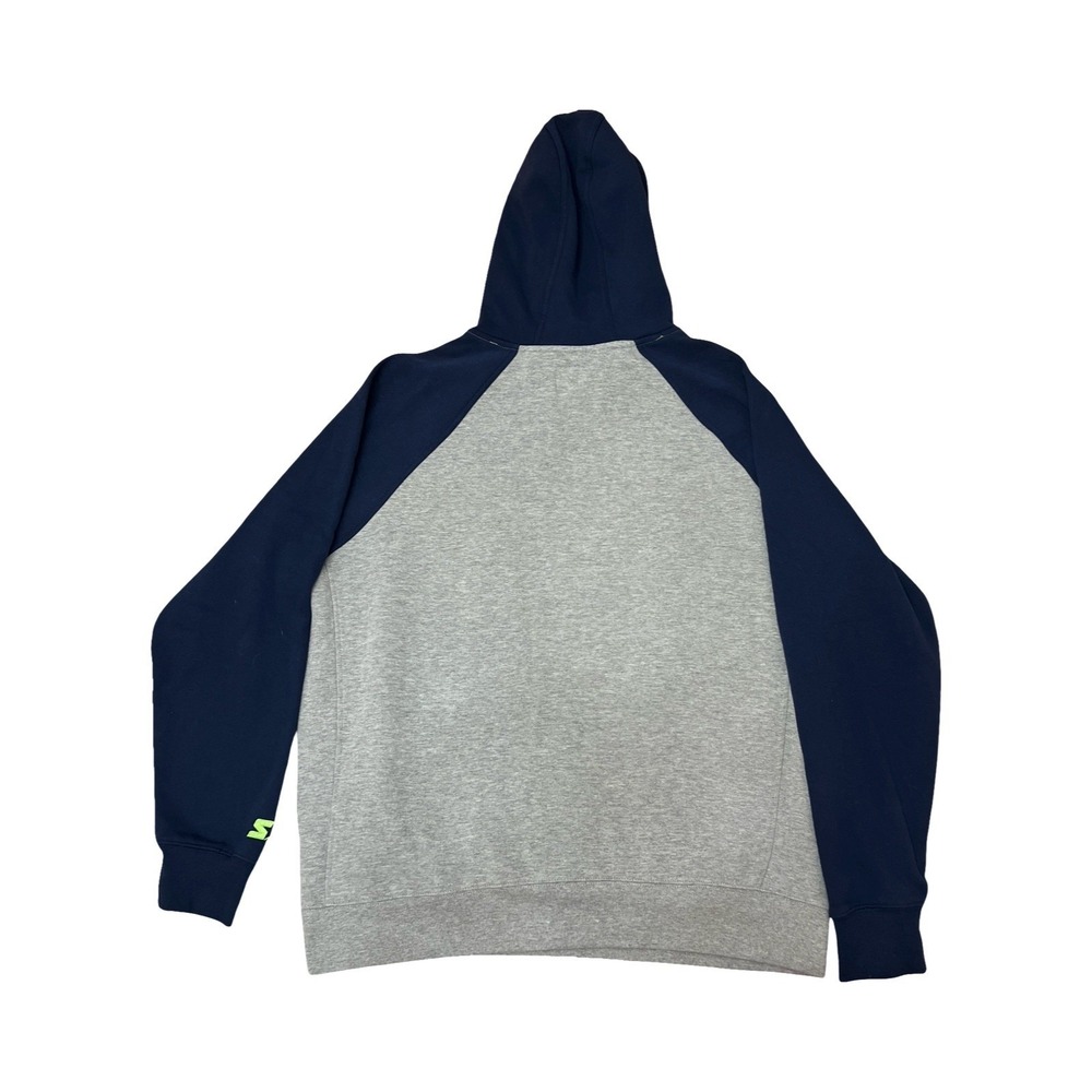 Starter Seattle Seahawks NFL Hoodie XXL Gray Navy Pullover Sweatshirt Logo 2XL - Picture 4 of 4